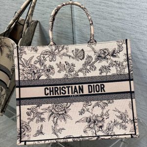 DIOR Book Tote 36CM Granville Garden PINK