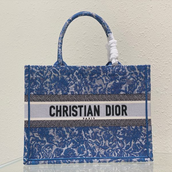DIOR Book Tote 41CM Denim Blue