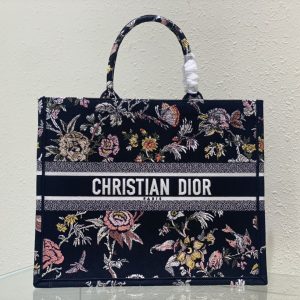 Book Tote 41CM Granville Garden black